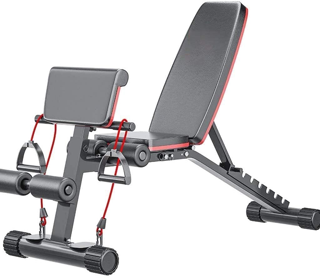 AYCDL Weight Bench Adjustable Bench Dumbbell Bench Weightlifting Bench Home Fitness Chair 4-Speed Adjustable Priest Stool 7-Speed Adjustable Supine Board, Bearing 350kg,Black-