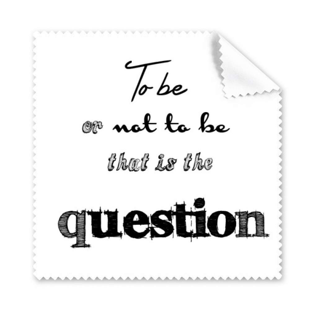 Hamlet To Be Or Not To Be Shakespeare Cleaning Cloth Phone Screen Glasses Cleaner 5pcs