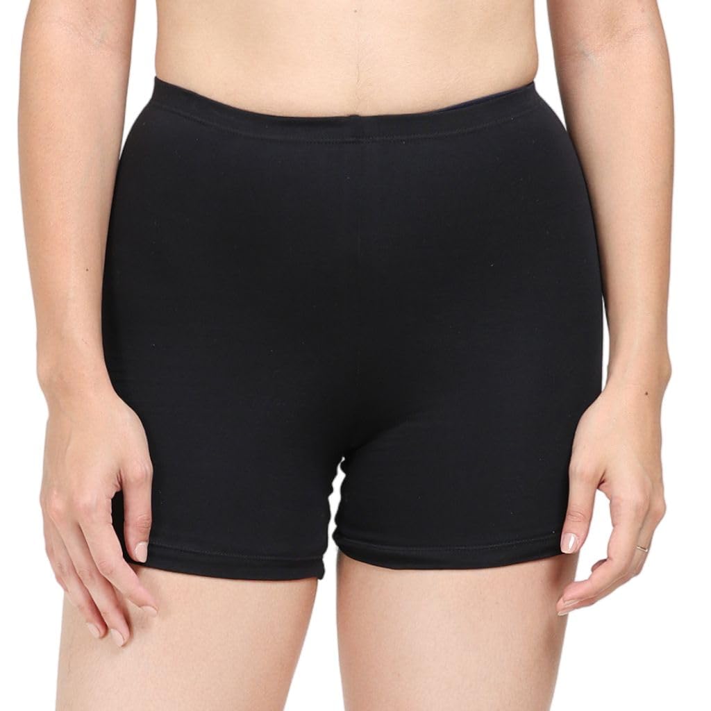 Adira | Cycling Shorts for Women Under Dress | Shorts for Women| Women Tights Shorts | Soft & Comfy, Knitted Stretchy Fabric | Perfect Length to Ware Under Dress | Pack of 1