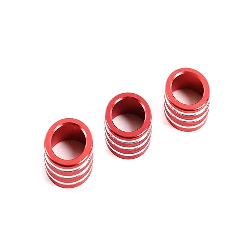 Miniatura 4 de YIWANG Aleación de aluminio 3 unids volumen y aire acondicionado Perillas Trim para BMW Serie 5 E60 E61 2004 2005 2006 2007 Accesorios de coche