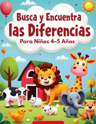 Busca y Encuentra las Diferencias para Niños 4–5 Años: 5 Diferencias ...