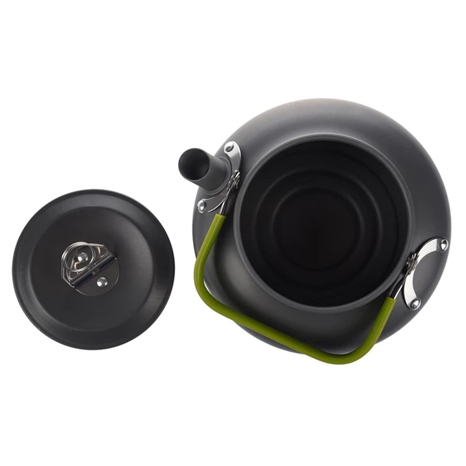 Whistling Tea e 0.8L Portátil Ultraligero Senderismo al Aire Libre Camping Supervivencia Agua e Tetera Cafetera (Color : Gray, Size : One Size)