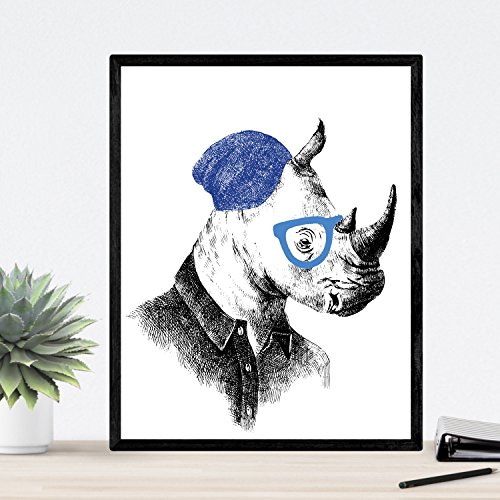 Nacnic Set of Two Sheets Animals Illustrated. Pack of Two Poster for framing with Illustrations of Animals. Gift for Friends of Animals. Decoracion Del Hogar. Paper 250 Grams pack 3 - Image 2