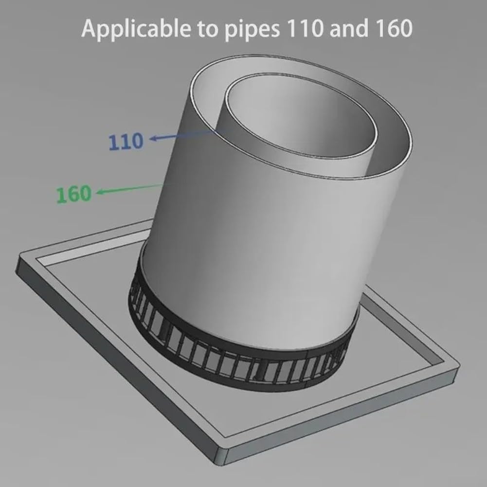 Ventilatore solare canalizzato 110 mm tetto a basso rumore (8W) | Funzionamento silenzioso sotto i 40 dB, avvio automatico alla luce del sole, adatto a condotti da 110 mm