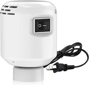 Electric Vacuum Pump for Travel & Home, Fits Various Vacuum Storage Bags, Efficient for Compressing Clothes, Blankets & Luggage, Lightweight & Portable, White Storage Bags Not Included