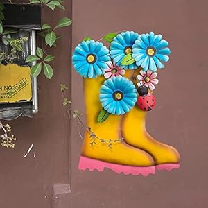 Outdoor Wall Decor, 16 Inch Metal Outdoor Wall Art, Fence Decorations Hanging for Indoor Outside Living Room Patio Porch Garden Decor Outdoor Wall Decor 16 Inch Metal Outdoor Wall Art Fence Decorations Hanging for Indoor Outside Living Room Patio Porch Garden Decor