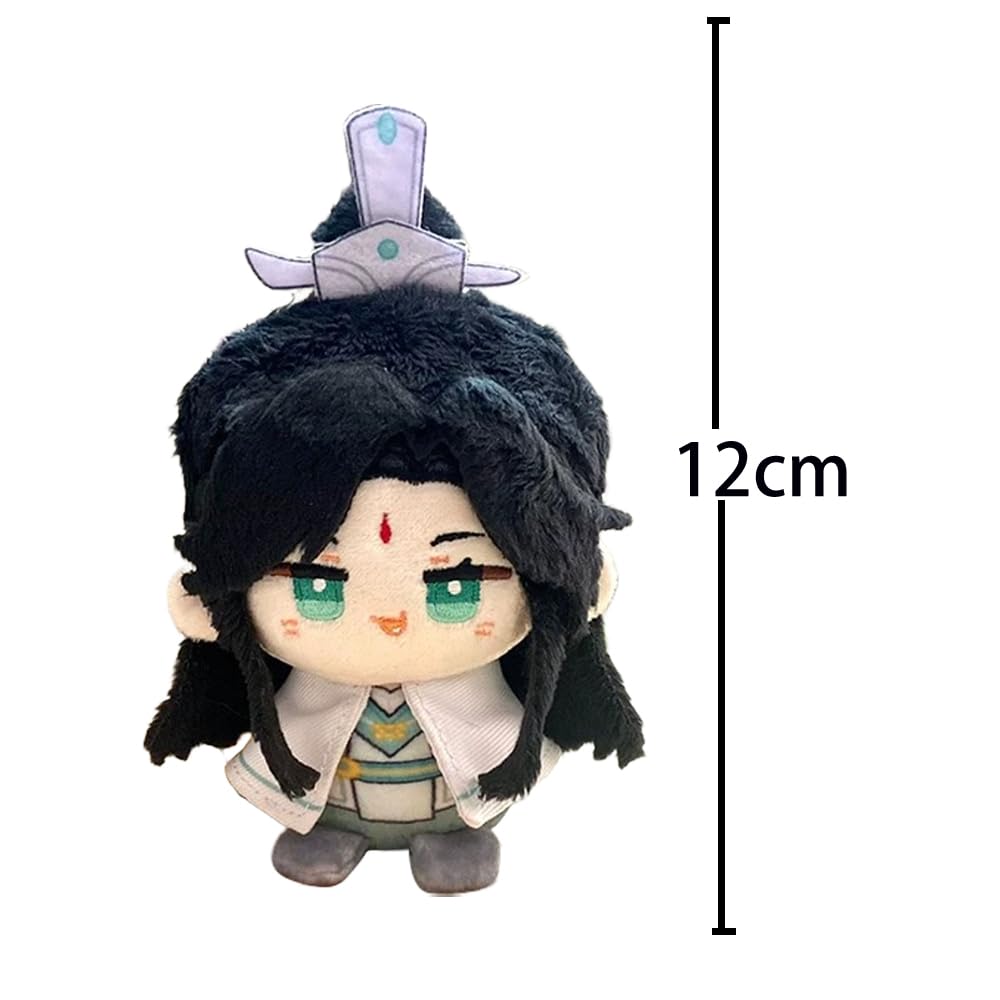 Xie Lian Plüschfiguren, Hua Cheng, weich, gefüllt, Mini-Umarmungskissen, niedliches Anime-Kissen, Cartoon-Figur, Plüschanhänger, Geschenk für Fans, 12 cm, 4 Stück