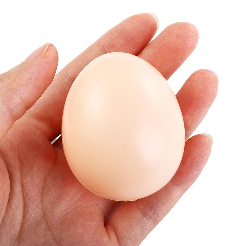 5 pezzi Uova Finte di Gallina, Uova Fittizi, per Incoraggiare la Deposizione, Decorazioni per la Casa