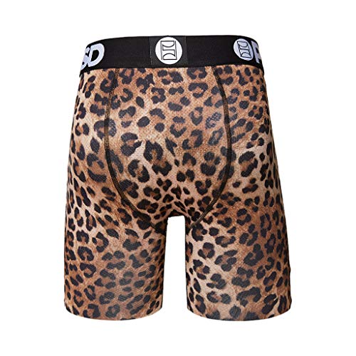 PSD Men's Brief Underwear Bottom (Orange/Cheetah Warface, XL)4