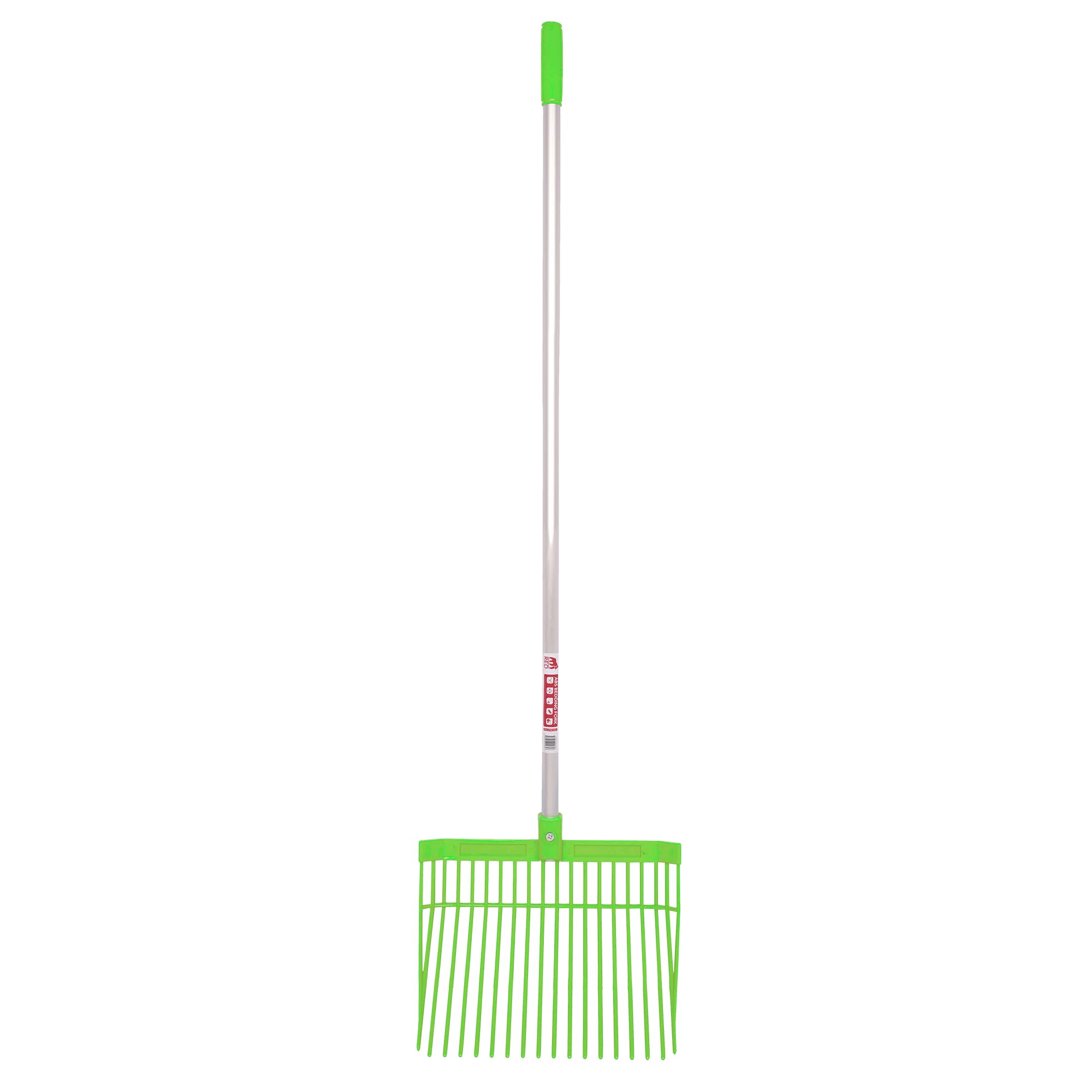 Red Gorilla Pistachio Medium Bedding Fork With Straight Handle Lightweight For Stable Bedding Mucking Out Metal Pitchfork For Hay And Garden Compost 154Cm Long