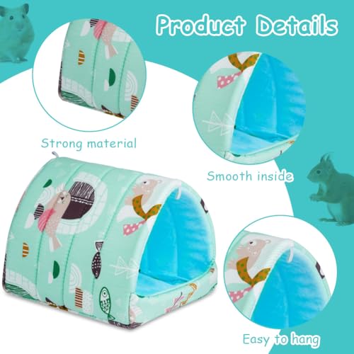 HOTUT Meerschweinchen Bett,2 Stück Waschbar Kuschelsack Meerschweinchen Haus,Kuschelig Gemütliches Kleintierbetten, Hamster Kleintier Bett für Zwergkaninchen, Chinchilla, Lgel, Frettchen