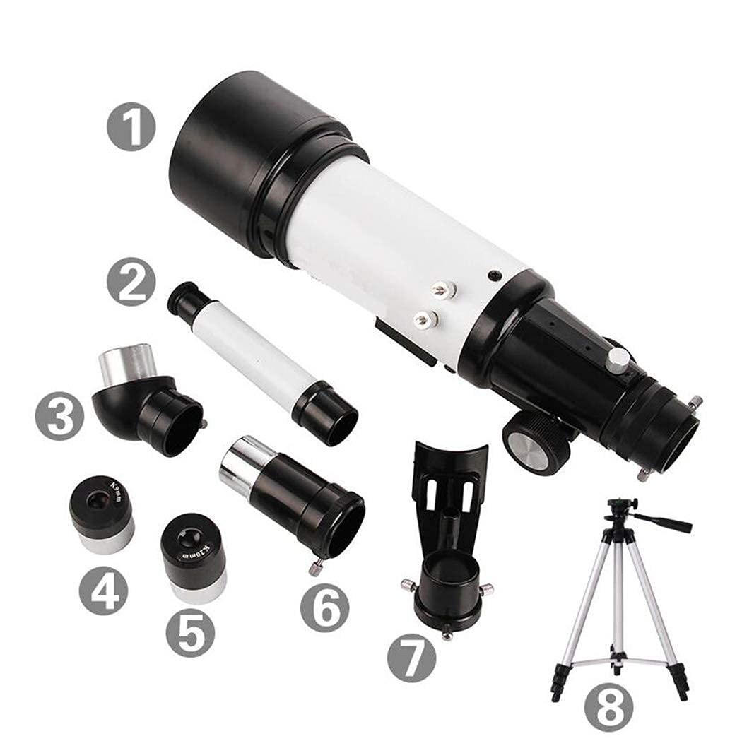 Telescopio monocular Telescopio astronómico refractivo para niños Alta Potencia, monocular, iluminación Espacial Telescopio para niños Binoculares para observar Las Estrellas Cielo y Tierra