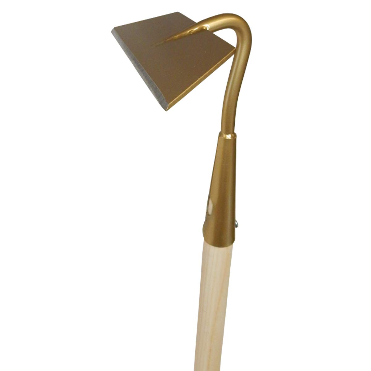 SHW-FIRE Azada de espárragos de 18 cm de ancho, forma trapezoidal, con mango de madera, ideal para campo de espárragos