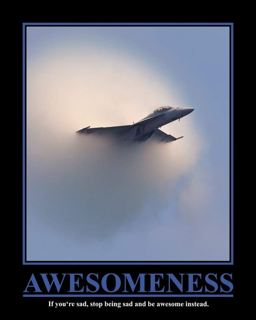 CINEMAFLIXCinemaflix Awesomeness POSTER - If you're sad, stop being sad and be awesome istead. Poster 16x20 inches. How I met your Mother TV show