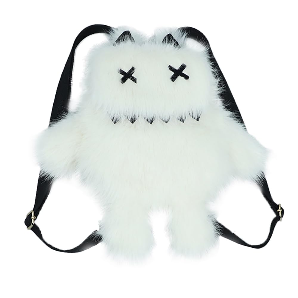 【未使用】CUTE　ぬいぐるみ生地　ふわふわバック Amazon.co.jp: [GUFER] ふわふわ バックパック ロリータ