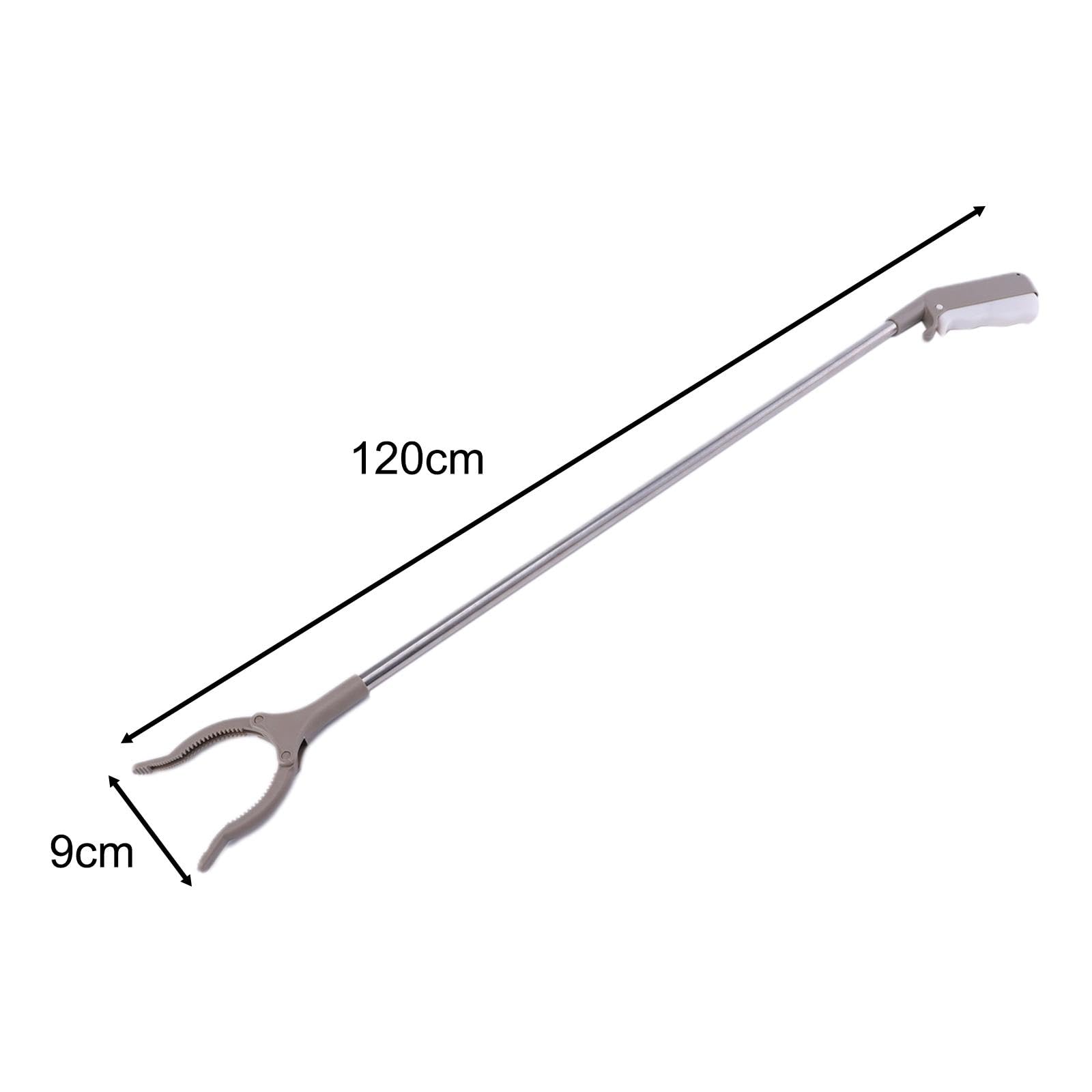 Pinza para Basura Herramienta Recogedora Pinza Larga Mango Ergonómico para Recoger Objetos Delicados Adecuada para Casas Oficinas Espacios, 120cm