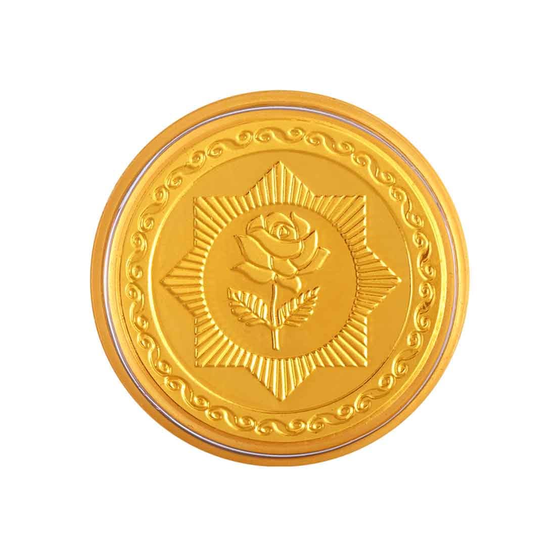 P.C Chandra Jewellers 24KT 999 Yellow Gold Rose-Inscribed Foil Coin - 0.3 Gram (B0CL4V963S) Amazon Price History, Amazon Price Tracker
