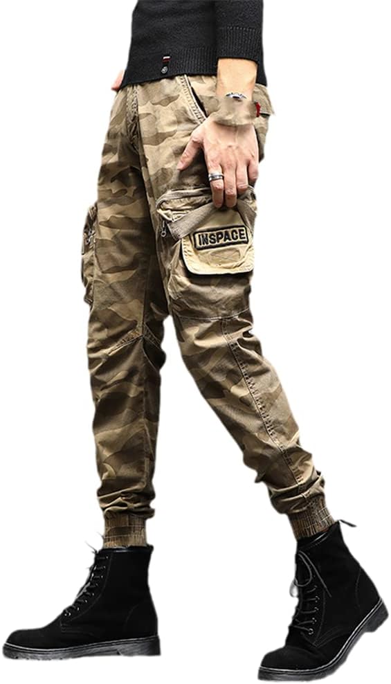 AAPAH Single Road Mens Cargo Pants Men Techwear Camouflage Military Joggers Male Trousers Streetwear Casual