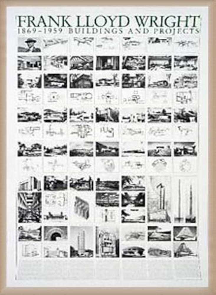 フランクロイドライト　ポスター額装 The Donahoe Project フランクロイドライト ポスター額装 The Donahoe Project Frank