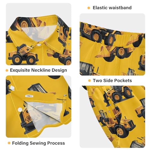 Image of Boccsty Ice Cream Drip Boy Summer Shorts Sets Hawaiian Toddler Boys T-Shirt & Pants 2 Pcs 3T-10T