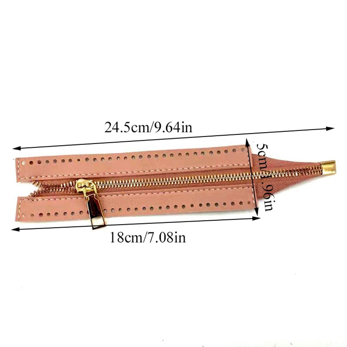 Estrattore Ziper, fissatore di cerniere, Sliders Zipper,Sewing Zips,Ended Zip Fasteners,1PC Custom DIY Zipper for Woven Bag Hardware PU Leather Zipper Sewing Metal Zipper