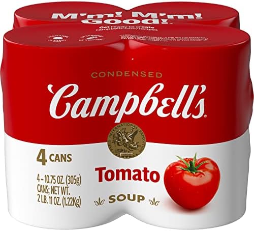 Campbell's Condensed Tomato Soup, 10.75 Ounce Can (Pack of 4)