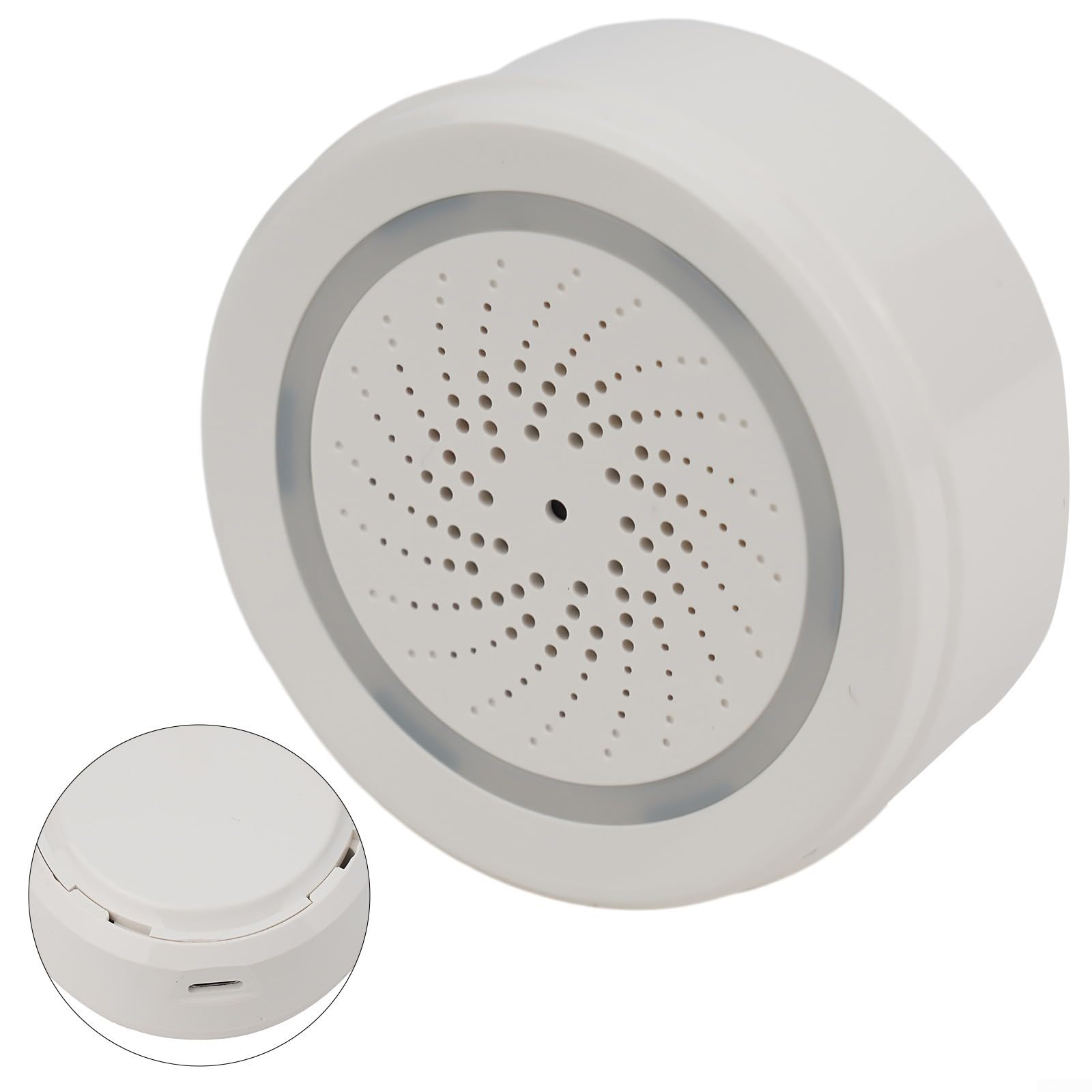 Alarme WiFi pour Tuya, sirène avec capteur de température et d'humidité, alarme de volume réglable, alarme contrôlée pour l'application pour Tuya Smart