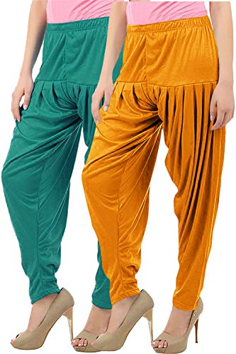 Image of Buy That Trendz Patiala Salwar for Women Viscose Patiala Pant Combo