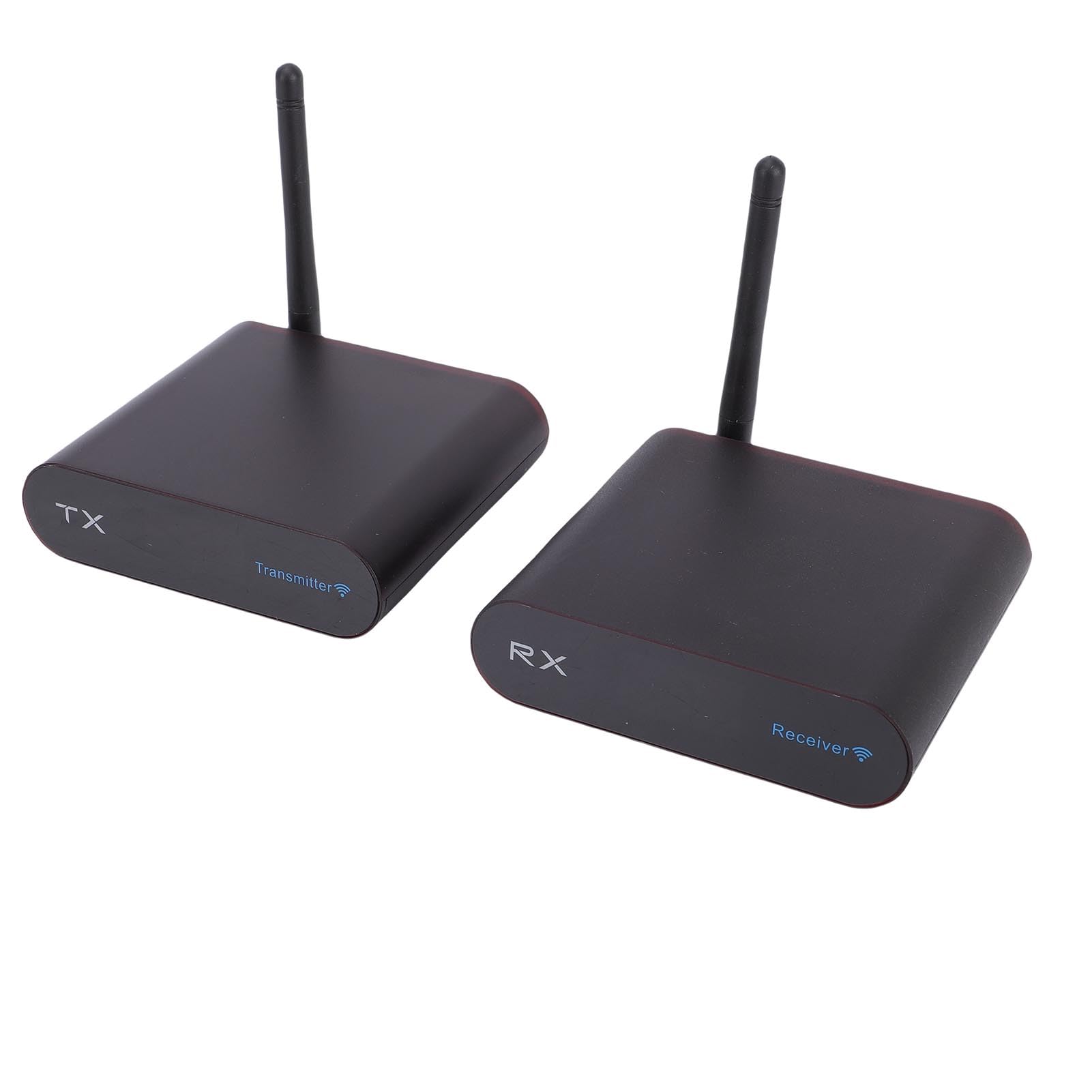 Fabater Receptor y Transmisor AV Inalámbrico Compacto, Diseño Plug-and-Play de 5,8 GHz para Opciones de Conectividad Flexibles en la Sala de Estar/Cine en Casa (Enchufe de la UE)