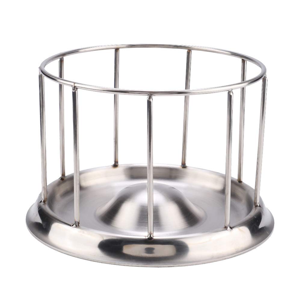 Ciotola Per Acqua Tartarughe In Acciaio Inox – Mini Vasca Anti-schizzi Con Supporto, 11,5x11,5x8 Cm, Per Rettili E Piccoli Animali