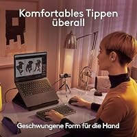 Logitech MX Anywhere 3S for Mac, kompakte kabellose Bluetooth-Maus, 8K-DPI-Abtastung auf jeder Fläche, leise Klicks, USB C, kabellose Maus für MacBook Pro, MacBook Air, iMac, iPad - Hellgrau – Ansicht 8