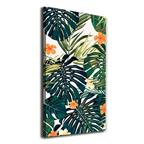 Tableaux pour le mur en toile Tulup motif fleurs exotiques 120cm