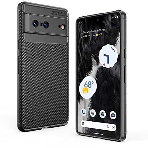Aukvite Coque pour Google Pixel 7, Coque de Protection Fine en TPU pour Google Pixel 7 Coque, Etui Flexible en Premium TPU Antichoc Anti-Fall Coque - Noir Cover