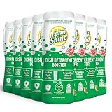 Lemi Shine Dish Detergent Booster, Hard Water Stain Remover, Multi-Use Citric Acid Cleaner 10 oz, Pack of 8
