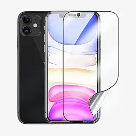 Kit 2 Película Nano Gel Protetora de Tela Frontal Cerâmica Transparente Não Quebra Anti Impacto Para iPhone (iPhone 11/XR)