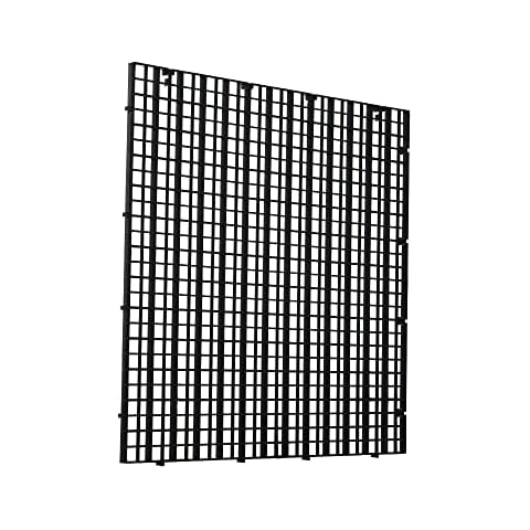 Aquarium Fish Tank Bottom Isolation 4 Pcs, Plastic Egg Crate Grid Divider Tray Egg (L 4pcs Black) Cover