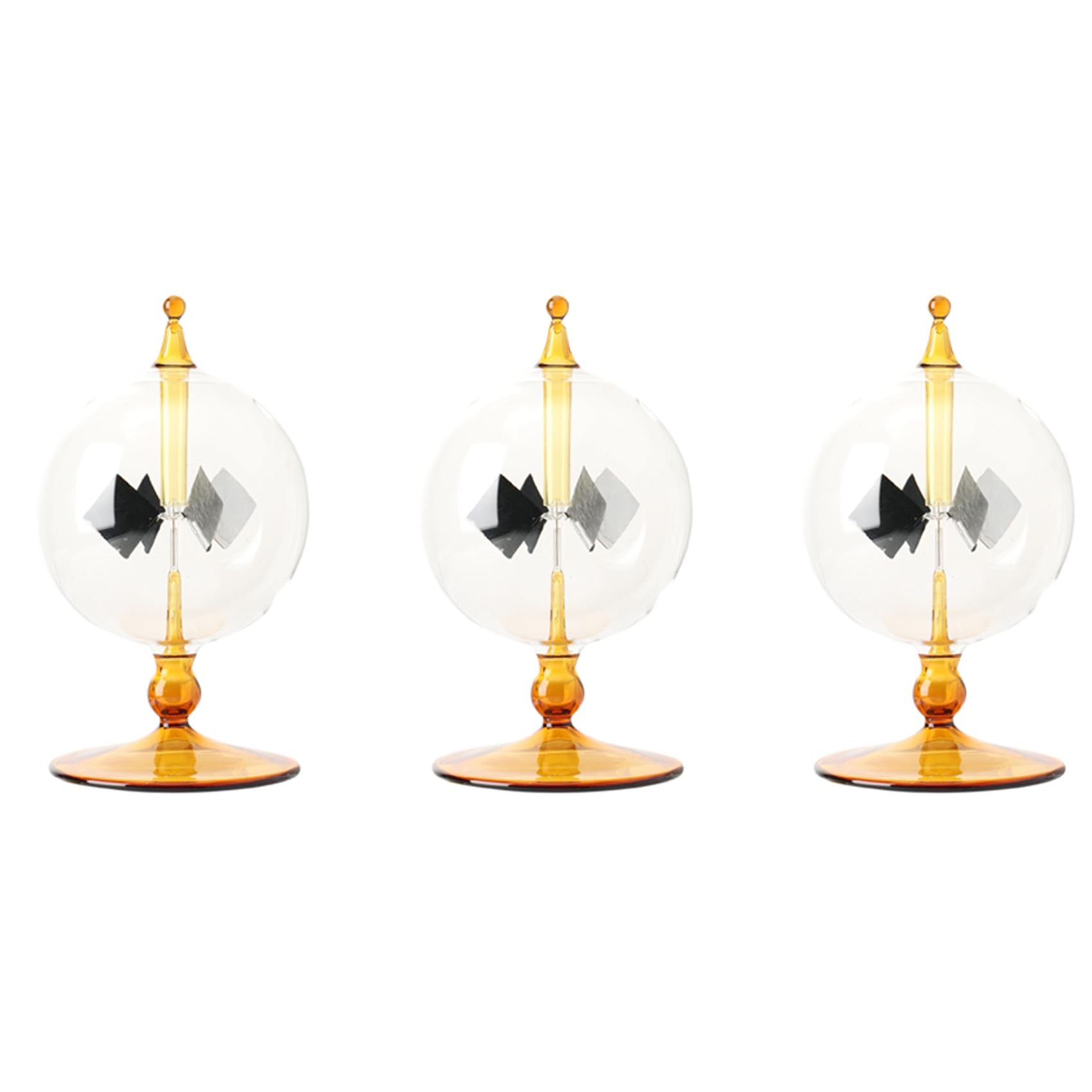 Radiomètre Crookes solaire : le cadeau idéal avec 3 moulins de décoration pour bureau