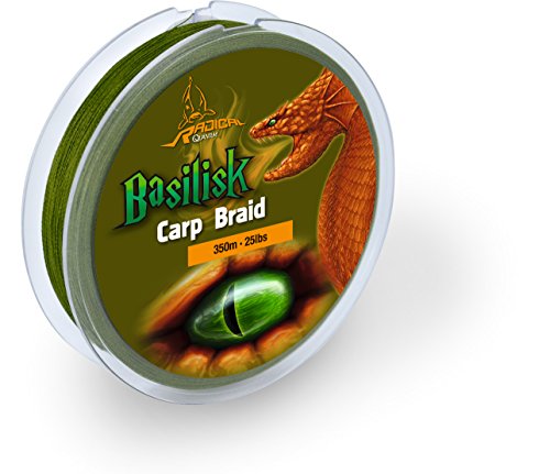 Quantum Radical Basilic Carp Braid 350 Vert, Angelschnur Basilisk Carp Braid