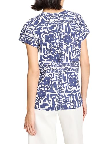 NIC+ZOE Women's Floret Blues Crew Neck Tee3