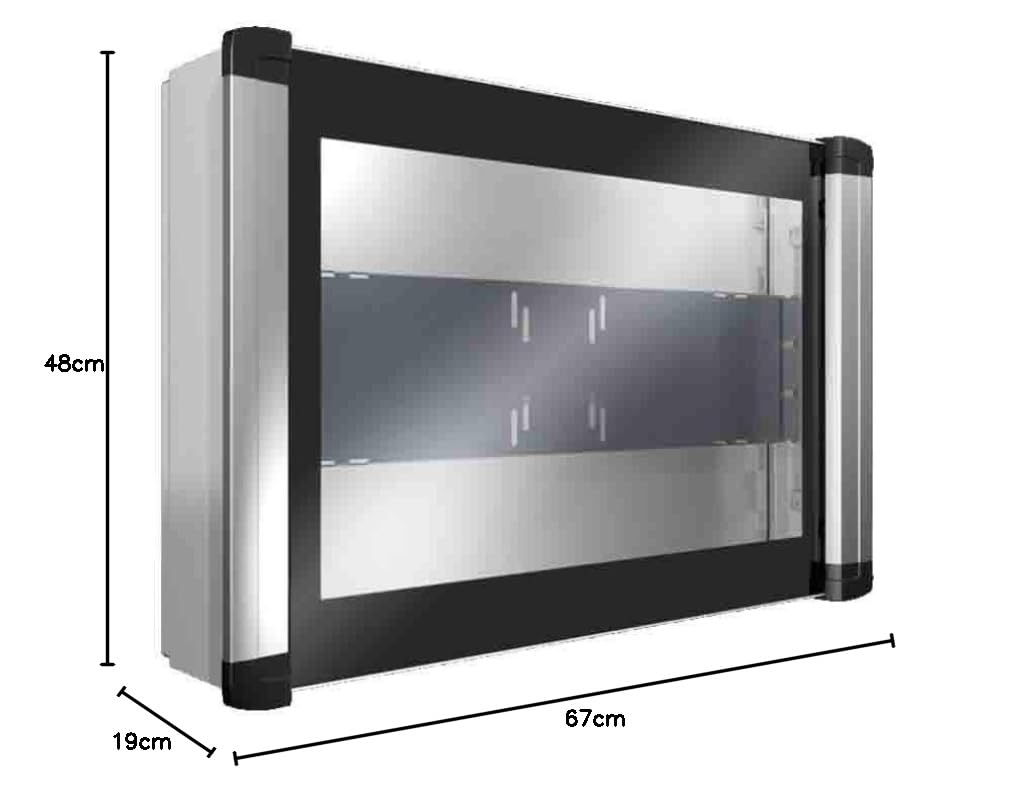 Rittal Enclosure Stahl Pultgehäuse, Grau, 450 mm 450 mm, 650 mm, 18 kg