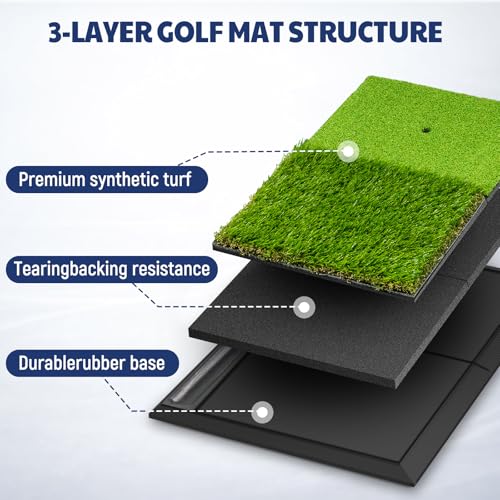 JAYA Dual Turf Foldable Golf Mat