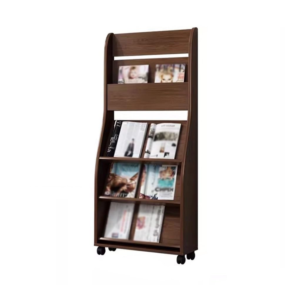 Jianjunchaling One Color Materials Display Rack Wooden Bookshelf Office Floor-Standing Newspaper Racks Promotional For Office, Trade Show, Exhibitions