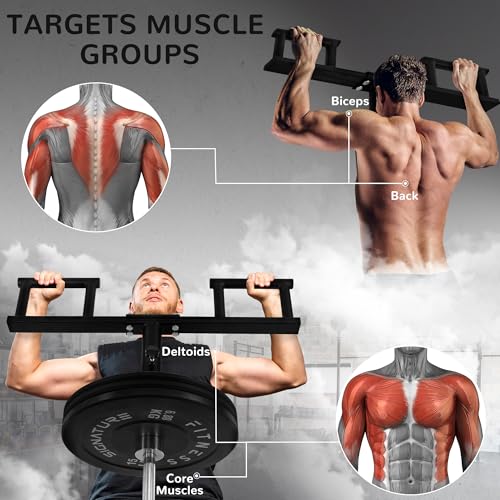 Image of Fitvids Upgraded Adjustable Jammer Arms, Lever Arms, Monolift Attachments Rated 600 LB Per Arm, Fits Racks at All Post Sizes and Hole Sizes, Pair