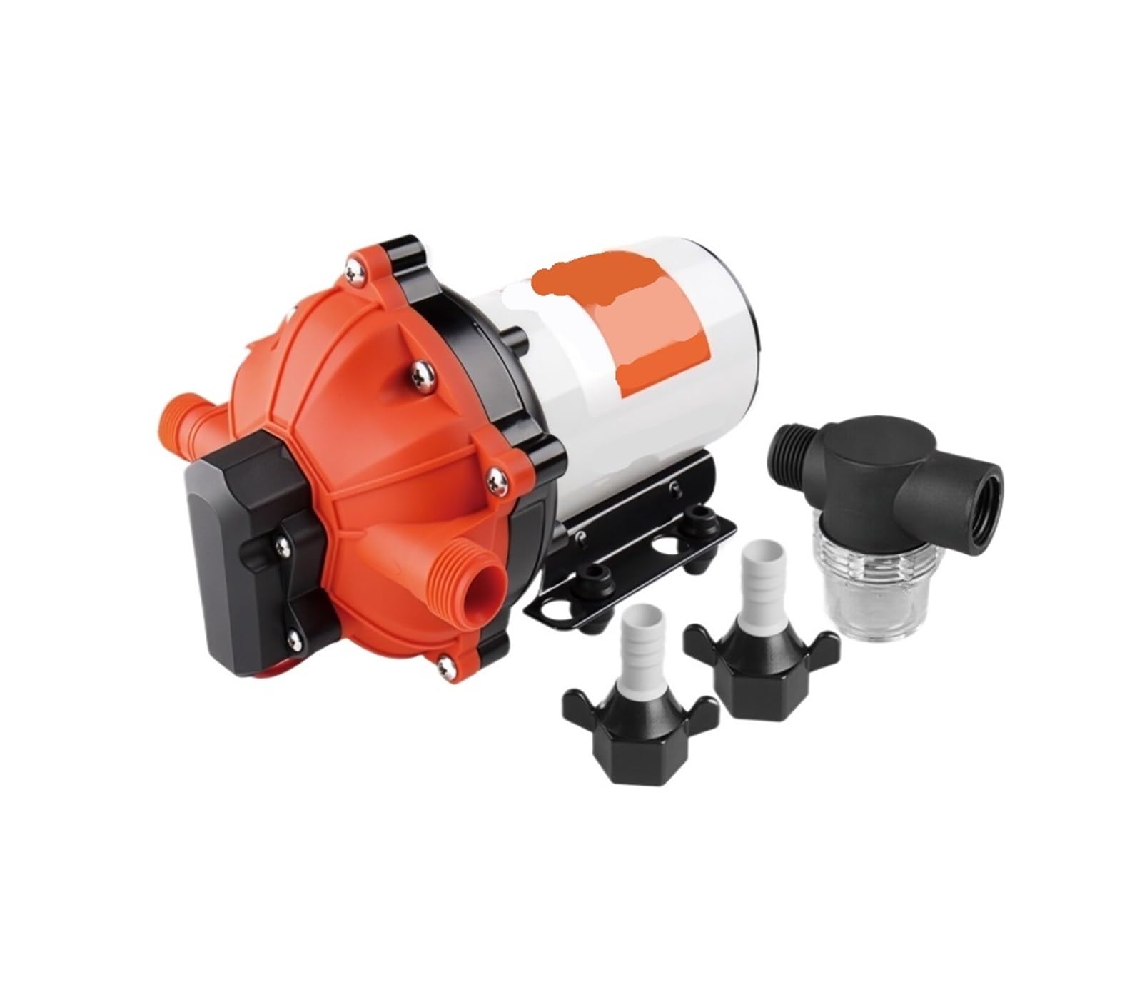 55 Series Diaphragm Water Pump, 12V 24V Marine Self Priming 5.0 GPM 60 PSI(12V SFDP1-050-060-55)