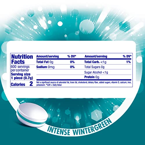 Image of Mentos Clean Breath Hard Mints, Wintergreen, 150 Piece Bottle (4 Pack)