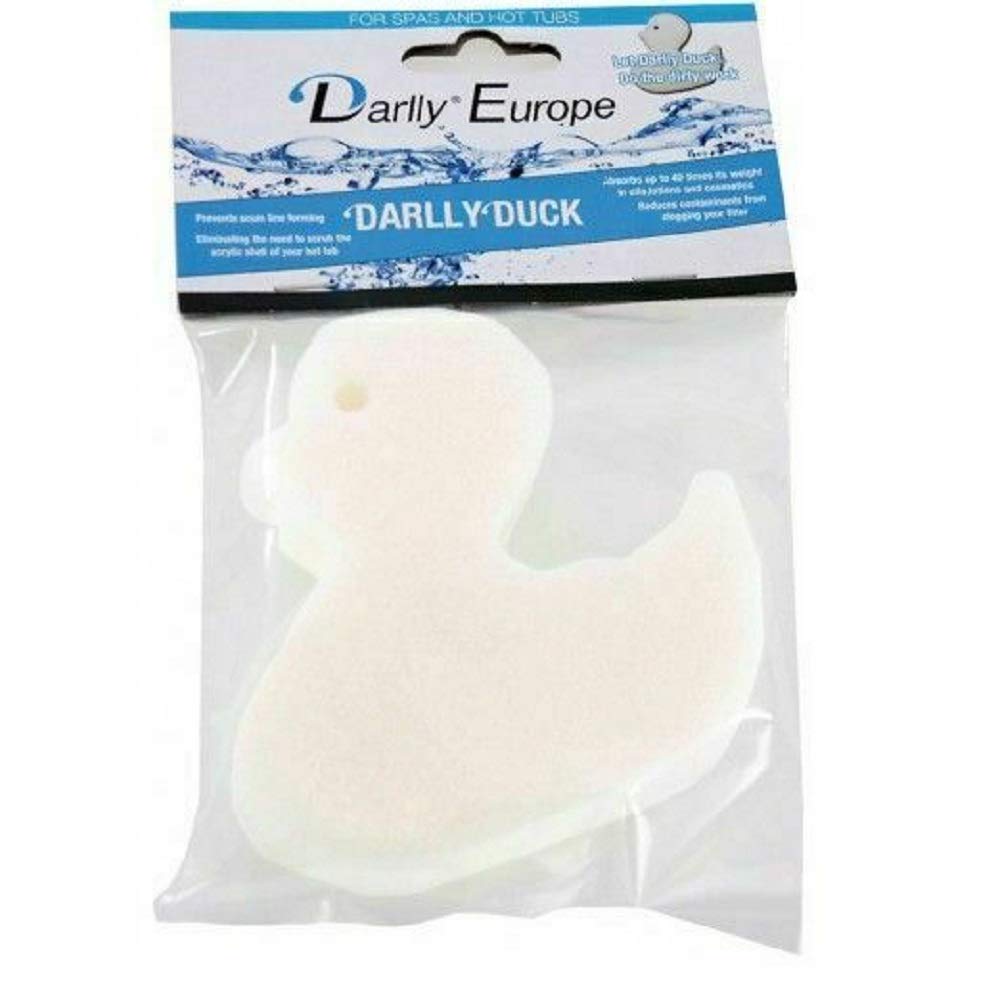 Darlly duck scum remover sponge - removes oils, lotions and grease from your swimming pool, hot tub or spa