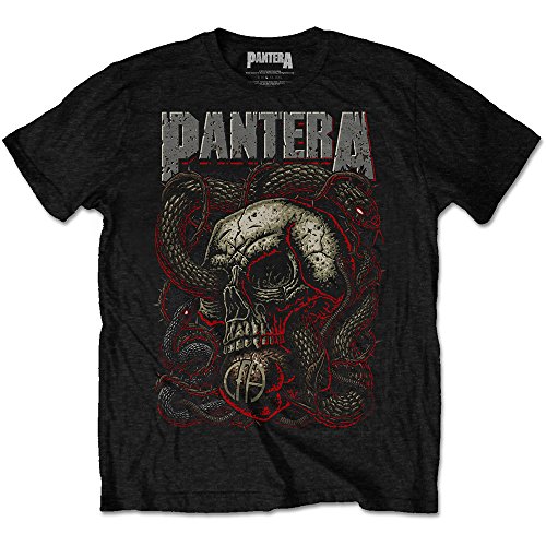 T-Shirt Pantera Serpent Skull en coton doux pour éviter les irritations