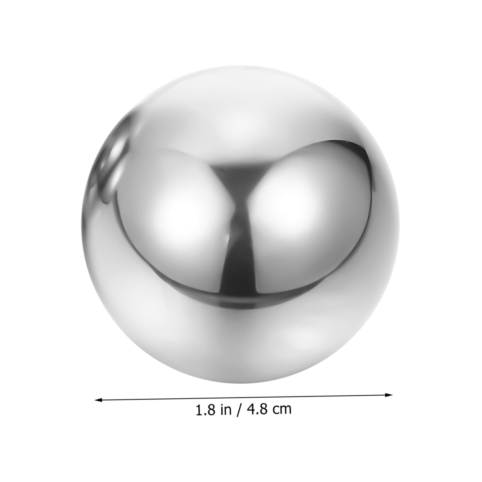 SOESFOUFU 2pcs Stainless Steel Ball Small Baoding Balls Manual Balls Exercise Balls Handballs Massage Hand Balls Hand Balls for Sports Toys Chinese Stress Balls Fu Acupoint Silver