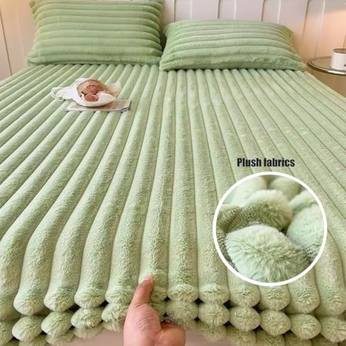 Parure de lit velours 2 personnes rose housse microfibre - 5