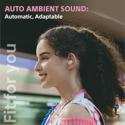 Image of Sony New Linkbuds Fit WF-LS910N | Active Noise Cancelling Wireless Bluetooth in Earbuds | Comfortable Fit with New Supporters | High Call Quality with AI-Black